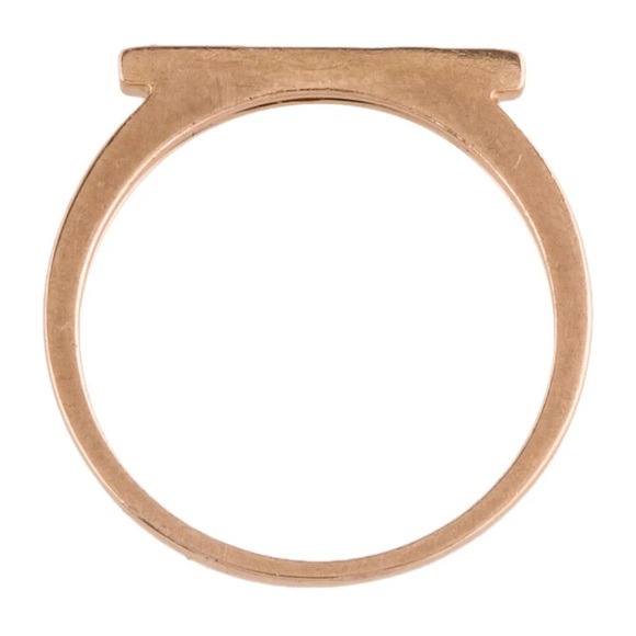 Dana Rebecca Sylvie 14K Rose Gold Bar Ring - Picture 4 of 9